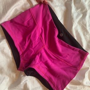 Lululemon hot pink shorts